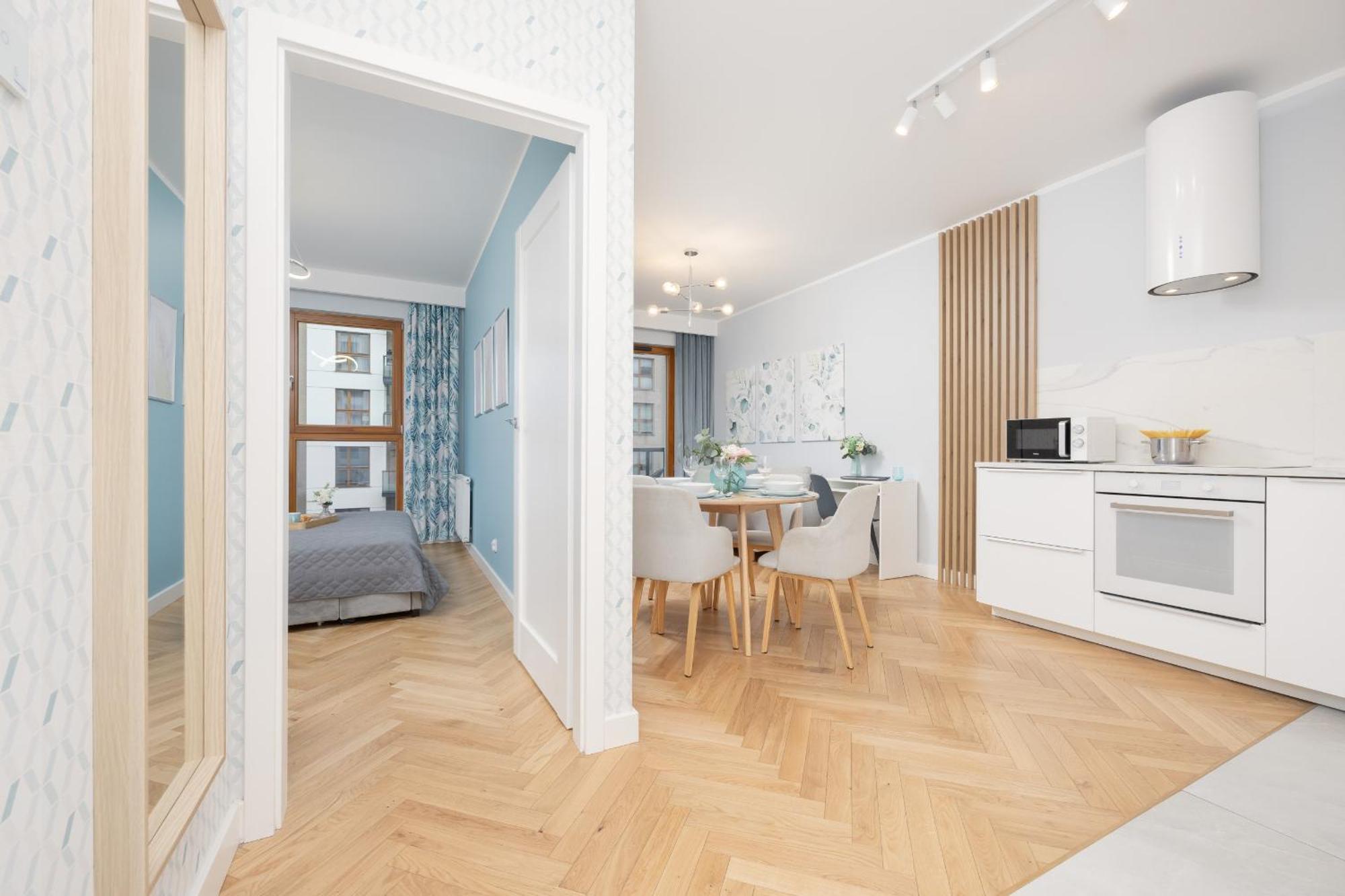 Zajezdnia Wrzeszcz Modern & Stylish Apartment Gym Gdansk By Noclegi Renters Bagian luar foto